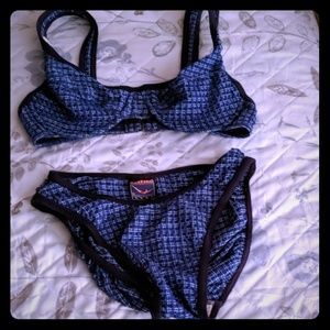 Jantzen Blue Bikini Swimsuit